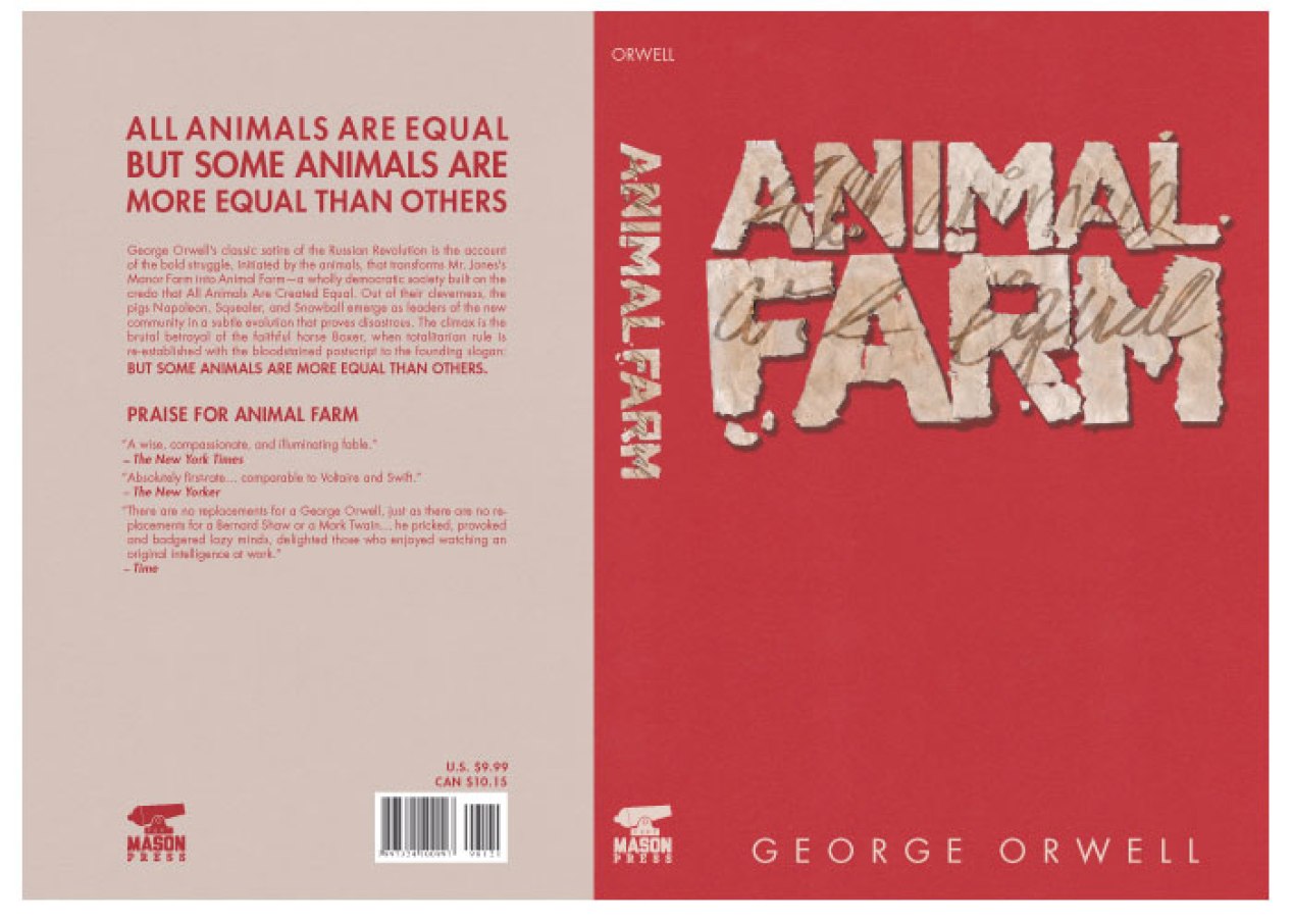 Animal Farm Book Cover Layout